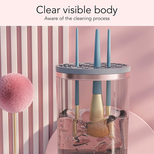 Electric Makeup Brush Cleaner, Automatic Cosmetic Brush Cleaner Makeup Brush Tools for All Size Beauty Makeup Brushes